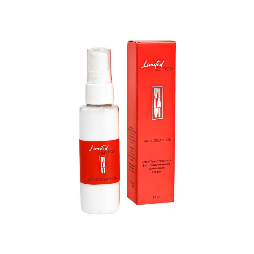 Крем-масло для рук Limited Edition mdash это восстанавливающее крем-масло для рук, которое интенсивно увлажняет, питает, защищает кожу, повышая ее тонус и упругость.

Описание продукта

Кожа рук ежедневно подвергается воздействию негативных факторов: солнце, ветер, холод, перепады погоды, работа с грубыми материалами, агрессивными средами истончают кожный покров, лишая его естественной защиты. 

Крем-масло из лимитированной коллекции компании VILAVI создано для бережного ухода за кожей рук и восстановления ее естественной красоты. Формула крем-масла сочетает в себе увлажняющие и питательные компоненты, которые защищают руки от вредного воздействия окружающей среды и способствуют продлению молодости кожного покрова. Крем-масло успокаивает, помогает снять раздражения. В меру плотная текстура продукта хорошо впитывается, помогает восстановить липидный барьер, и хорошо подходит для использования зимой, когда коже нужна особая защита.

Полезные свойства компонентов


	Ниацинамид - выравнивает тон кожи, повышает ее упругость.
	Гиалуроновая кислота - глубоко увлажняет и предотвращает потерю влаги.
	Масло авокадо и оливковое масло -  питают кожу, насыщая ее полезными жирными кислотами.
	Сквален -  восстанавливает липидный барьер, делая кожу мягкой и нежной.
	Коллаген - поддерживает упругость кожи, ускоряет ее регенерацию, оказывает увлажняющее действие, способствует омоложению.
	Пантенол и аллантоин - успокаивают, снимают раздражение и ускоряют заживление.
	Янтарная кислота - обладает антиоксидантными свойствами, помогает улучшить цвет кожи и способствует повышению ее упругости.


Активные компоненты


	Ниацинамид и гиалуроновая кислота mdash способствуют глубокому увлажнению и восстановлению упругости кожи.
	Масло авокадо, оливковое масло и сквален mdash питают кожу и укрепляют ее защитный барьер.
	Пантенол и аллантоин mdash снимают раздражение и ускоряют заживление, восстановление кожи.
	Коллаген mdash поддерживает тонус и эластичность кожи, способствует  продлению ее молодости. 


Способ применения продукта

Нанесите небольшое количество крема на чистую, сухую кожу рук. Легкими массажными движениями распределите до полного впитывания. Используйте по мере необходимости.

Продукция не предназначена для детей в возрасте до -ти лет

Состав

Aqua, Glyceryl Stearate, Cetearyl Alcohol, Ceteareth-, Ceteareth-, Glycerin, Isopropyl Myristate, Ethylhexyl Stearate, Morphophallus Konjac Root Extract, Persea Gratissima Oil, Niacinamide, Sodium Hyaluronate, Ricinus Communis Seed Oil, Glyceryl Rosinate, Glyceryl Oleate, Olea Europaea Oil Unsaponifiables, Squalene, Hydrolyzed Collagen, Phenoxyethanol, Ethylhexylglycerin, Tocopheryl Acetate, Glyceryl Laurate, Beeswax, Panthenol, Allantoin, Succinic Acid, Parfum.

Объем / Масса

 мл

Условия хранения и срок годности

Условия хранения: хранить при температуре от + до + С (градусов) в недоступном для детей и животных месте. Не допускать хранение под воздействием солнечного света и вблизи отопительных приборов. 

Срок годности:  года
